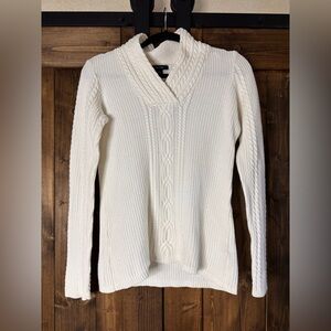 Nautica Women's Cowl Neck Sweater - Cream